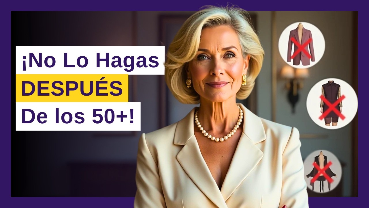 8 Errores de moda que EVITAR despu&eacute;s de los 50