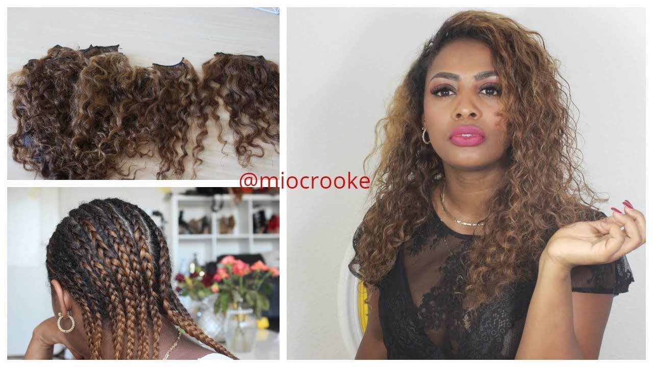 COMO PONER EXTENSIONES RIZADAS / HOW TO/ Head Sew In / Curly Extentions