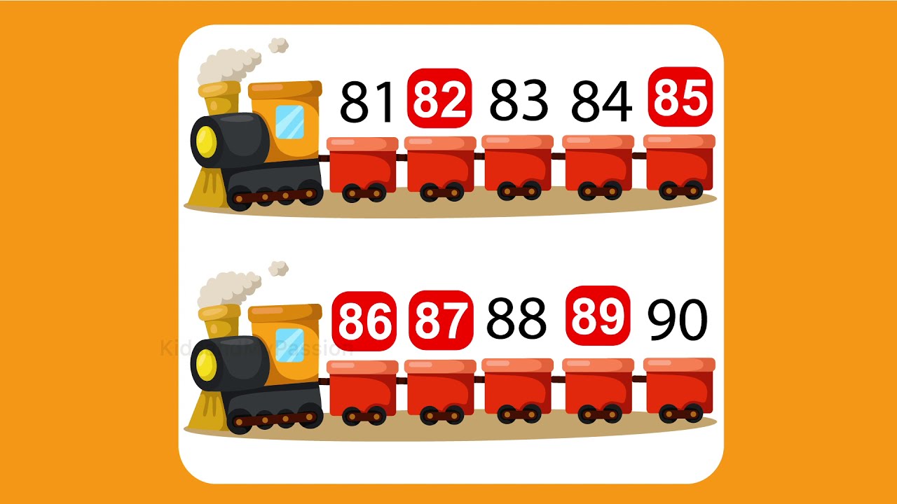 Missing Numbers 1 to 100 - Missing numbers for Kindergarten