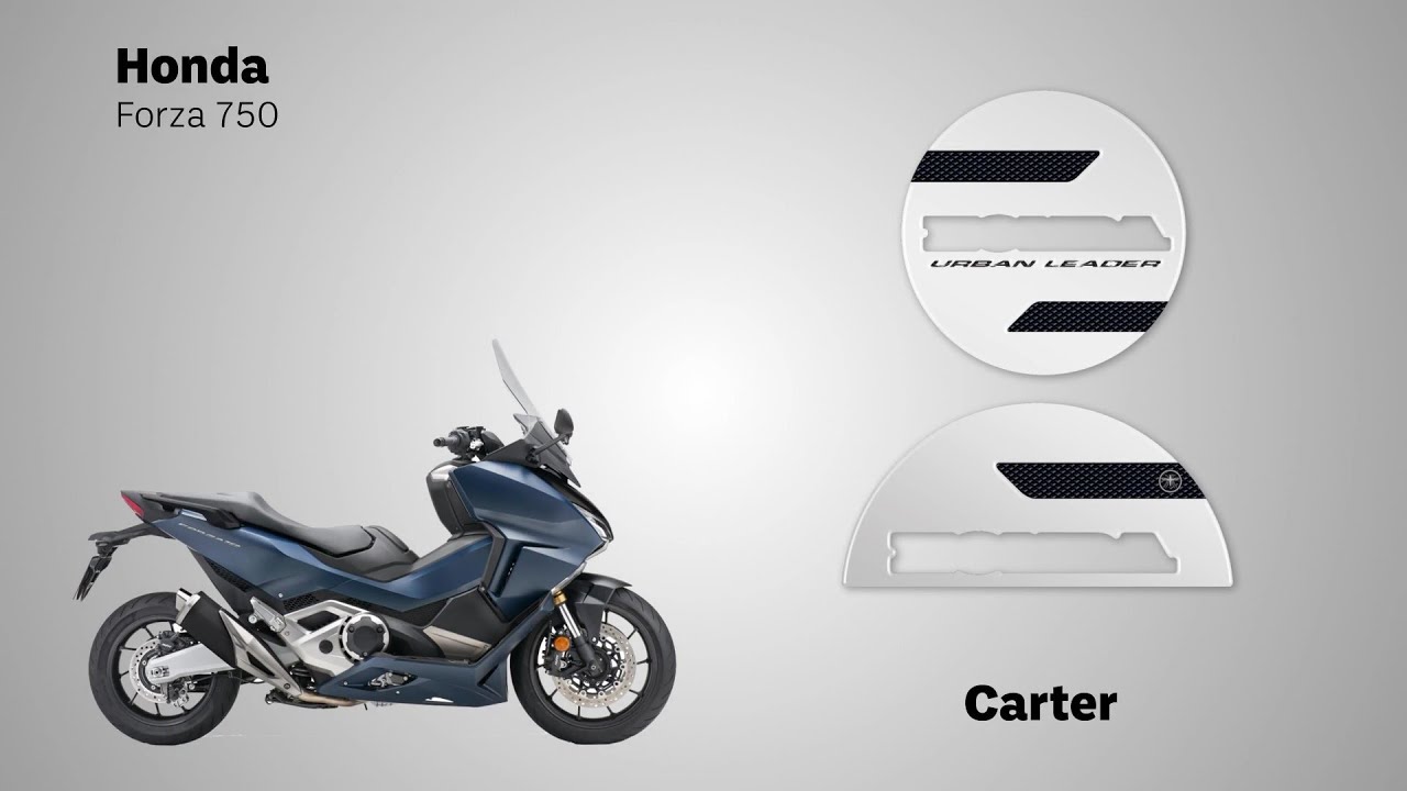 LabelBike® ADESIVI in GEL 3D Carter compatibili per scooter Honda Forza 750