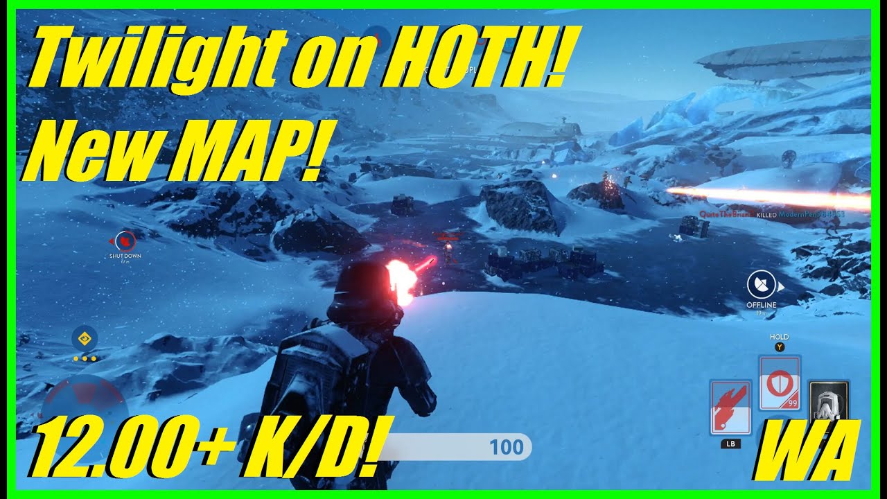 Star Wars Battlefront - НОВАЯ КАРТА И ИСПРАВЛЕНИЯ УЖЕ ЗДЕСЬ! | Сумерки на Хоте! (Штурм шагоходов)