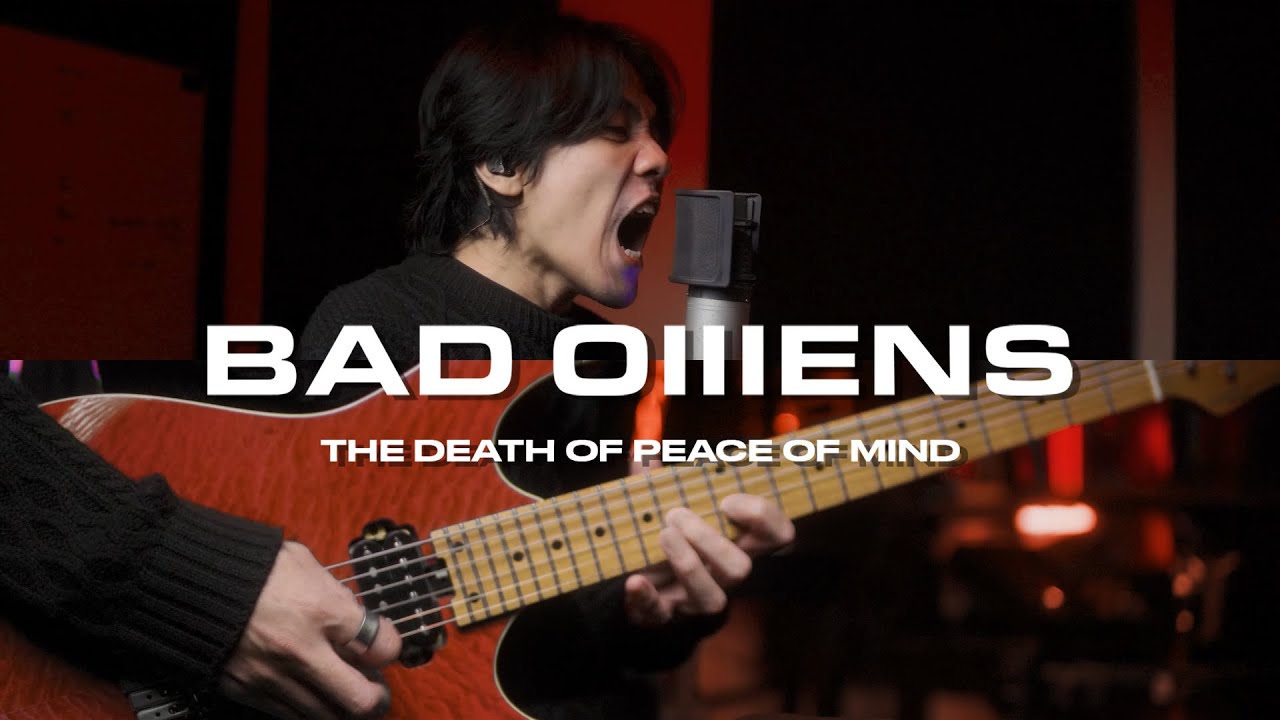 BAD OMENS - THE DEATH OF PEACE OF MIND (cover)
