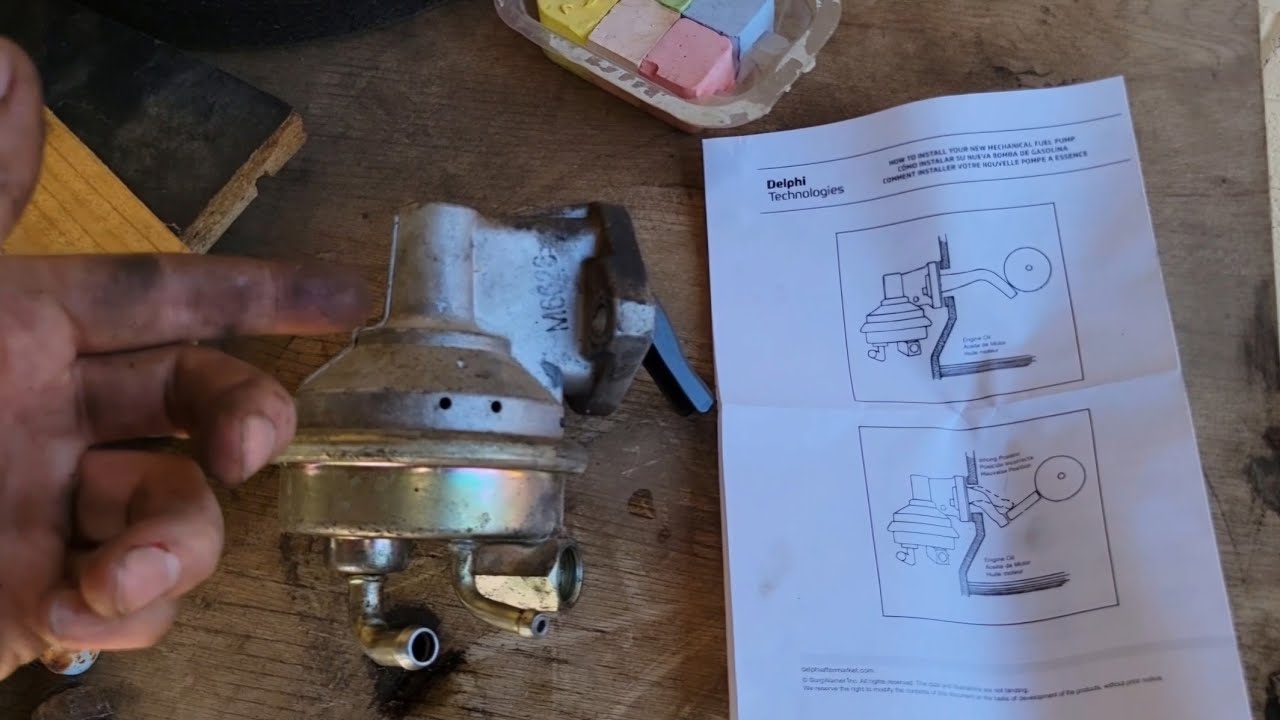 Замена механического топливного насоса на двигателе Small Block 350