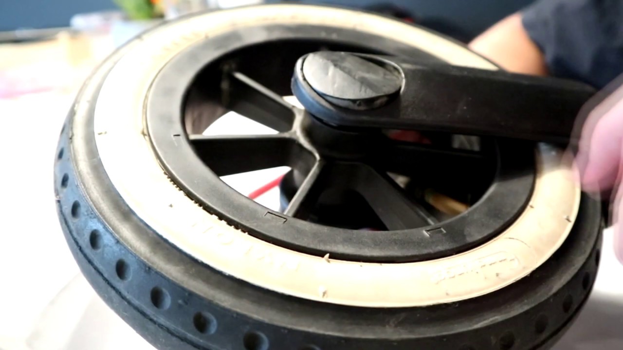 How to change tire and wheel on Emmaljunga babystroller