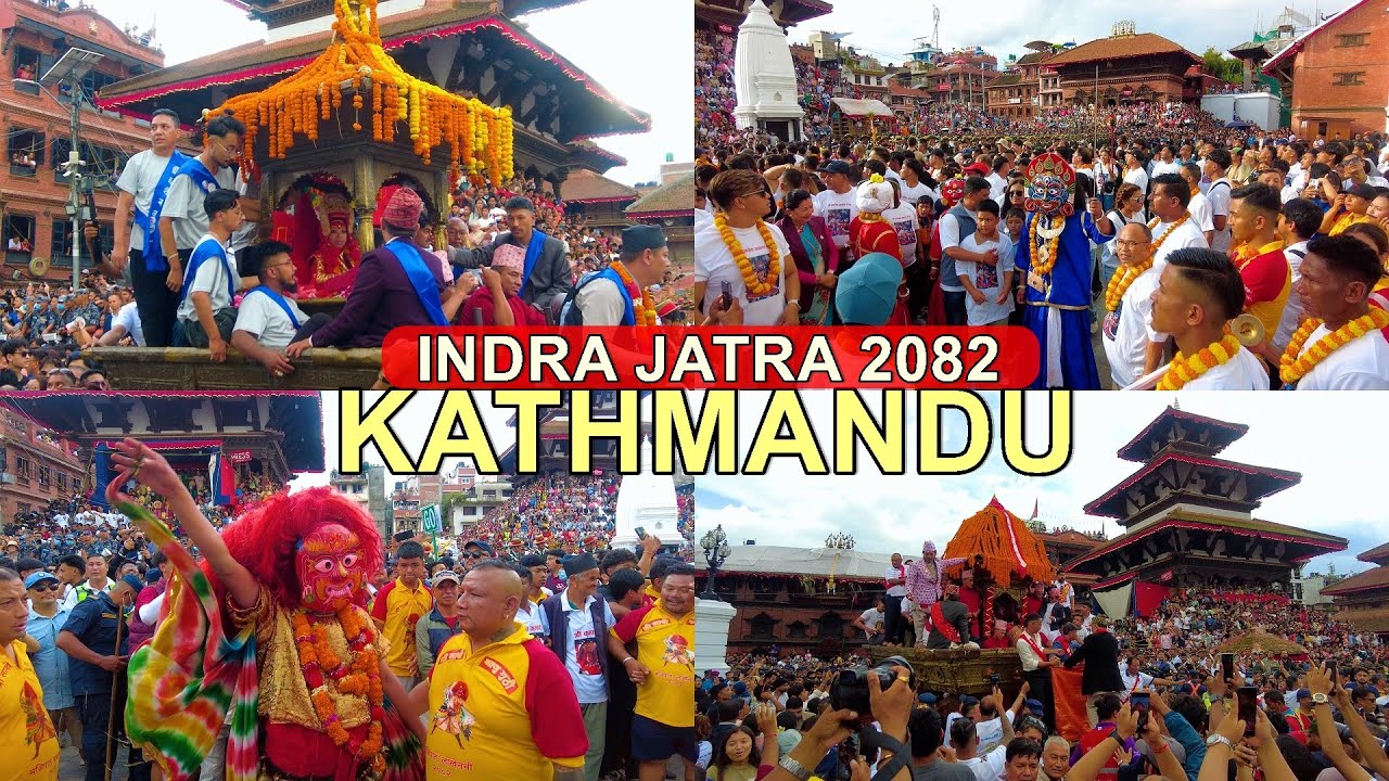Indra Jatra (Yenyā  Punhi) 2082 Main Day (Day 3) -  Kathmandu's Biggest Festival 4K🇳🇵Nepal