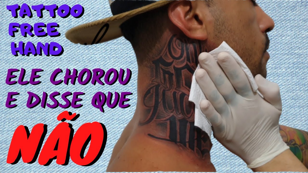 tattoo free hand - lettering ( TIMELAPSE )