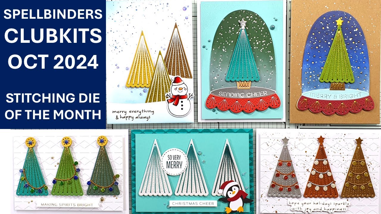 Spellbinders Clubkits Oct 2024 - Stitching Die of the Month, Small Die & BetterPress