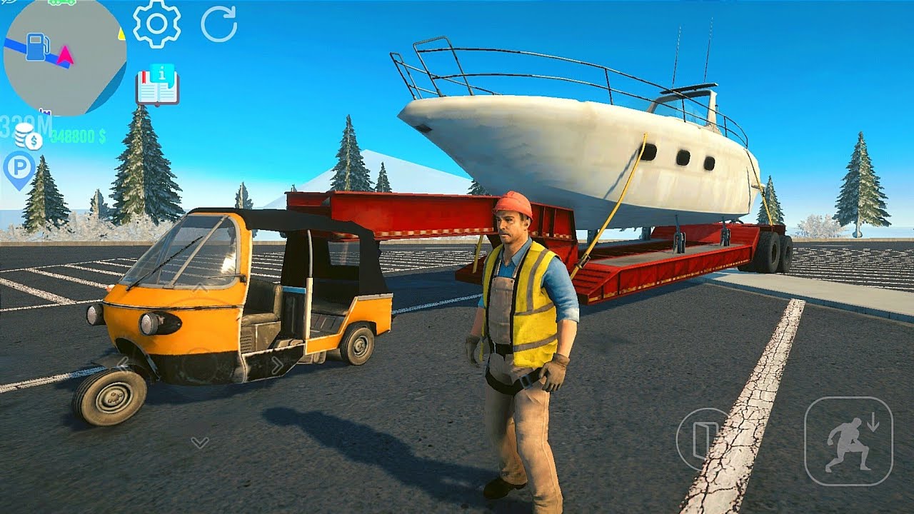Can This Tiny TukTuk Pull A Big Yacht On Trailer | Nextgen Truck Simulator Android Gameplay HD