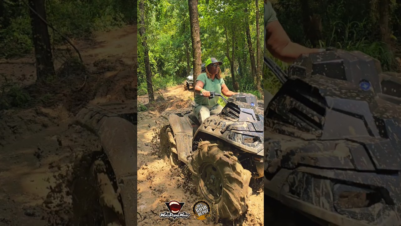 its muddy day for the ladies. Girls like mud too. 