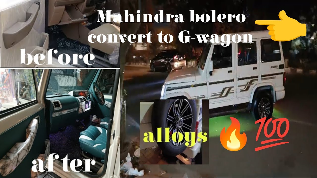 mahindra bolero full loaded | Mahindra bolero Convert to G-wagon  | interior 💯on💯 || vm auto premium