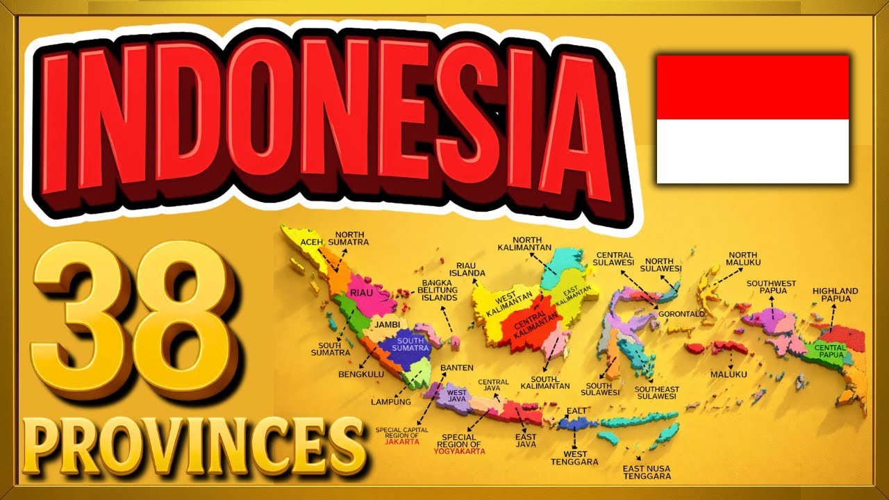 Indonesia Map Explained 🇮🇩 | 38 Provinces of Indonesia