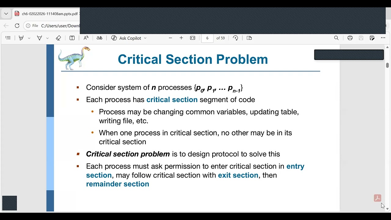 Raazi Spring2026 OperatingSystems Process Synchronization 4B L7 1