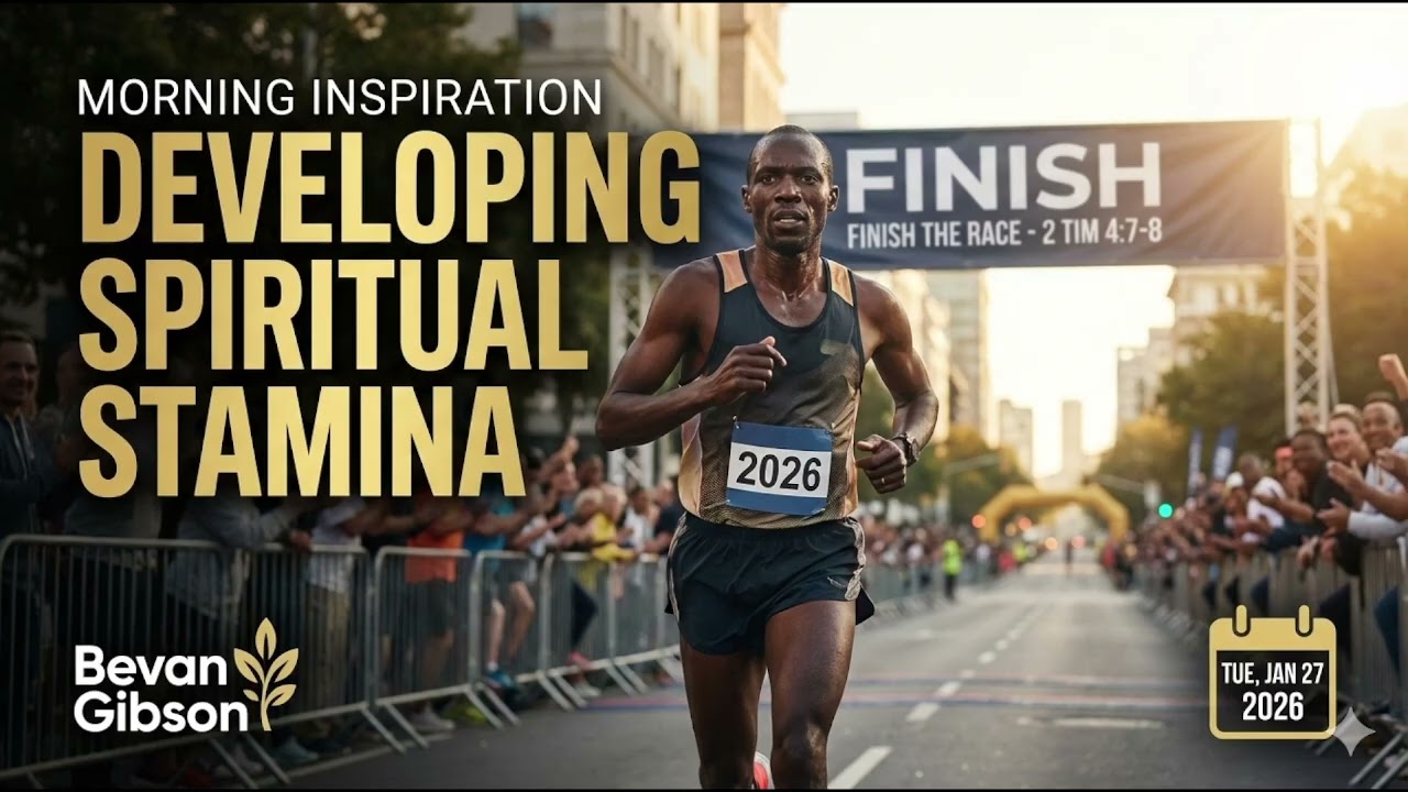 Developing Spiritual Stamina: Morning Inspiration with Bevan Gibson- Tuesday 27 January 2026.