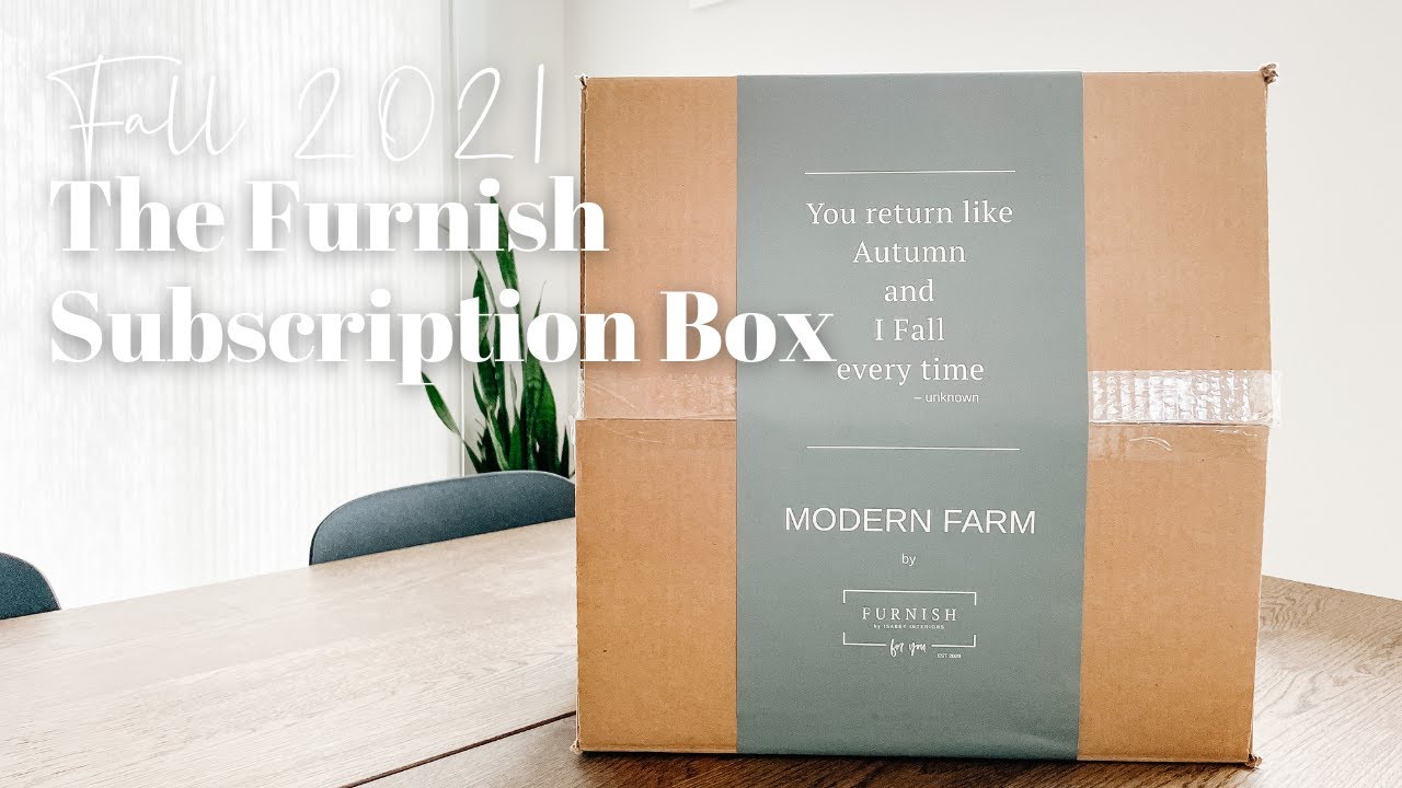 The Furnish Subscription Box Unboxing Fall 2021: Canadian Home Decor Subscription Box