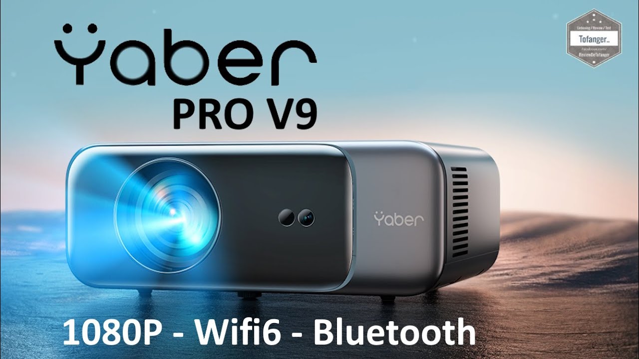 Видеопроектор YABER Pro V9 1080P — 500 Ansi Lumen — Wi-Fi 6 и Bluetooth — Распаковка