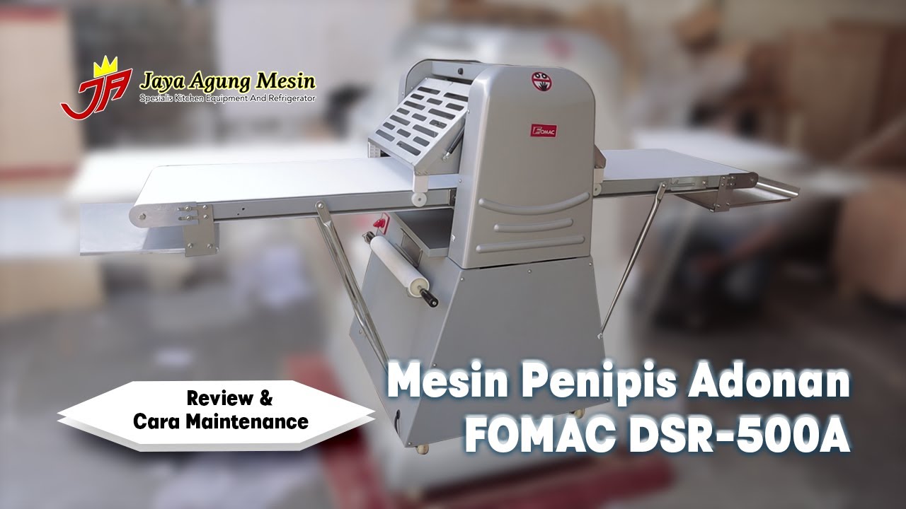 Dough Sheeter Reversible FOMAC DSR-500A Review | Jaya Agung Mesin Surabaya