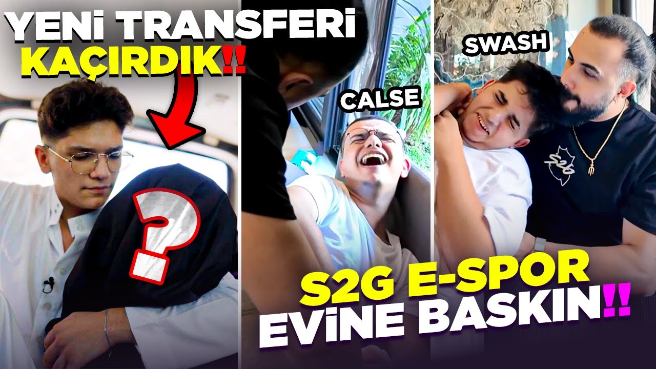 YENİ TRANSFERİ KAÇIRIP EKİPLE S2G E-SPOR EVİNE BASTIM!! 😱 | PUBG MOBILE ROSTER VLOG