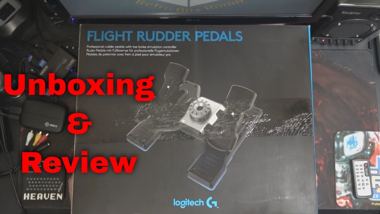 Распаковка и обзор педалей управления Logitech G - Flight Rudder Pedals.