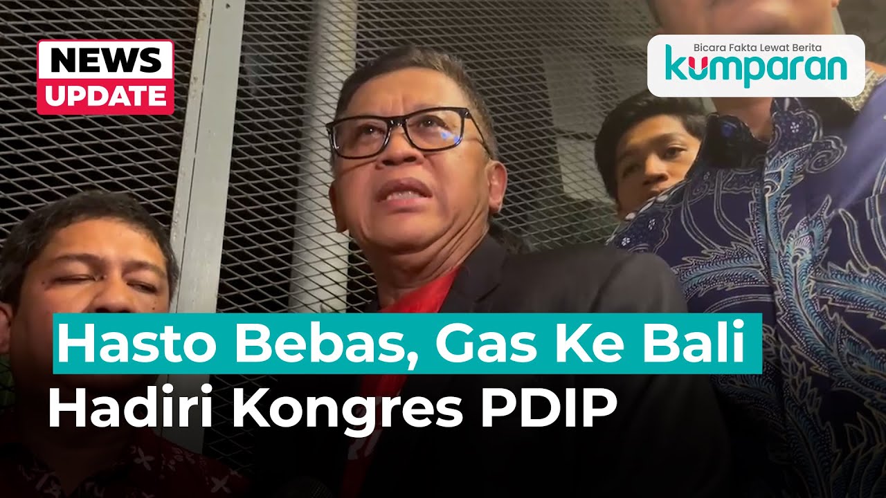 Sekjen PDIP Hasto Kristiyanto Bebas! Langsung Mudik dan Terbang ke Kongres PDIP