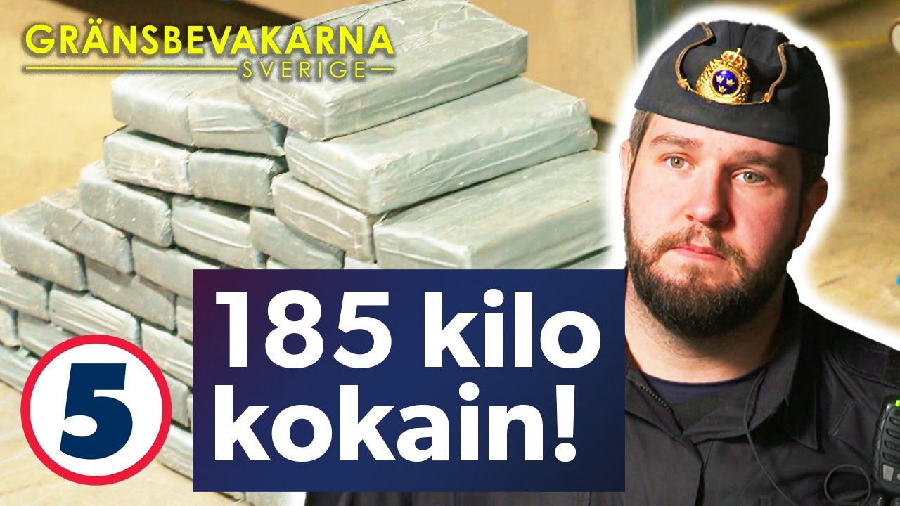 Tullen tar 185 kilo kokain - värt 200 MILJONER kronor | Gränsbevakarna Sverige | Kanal 5