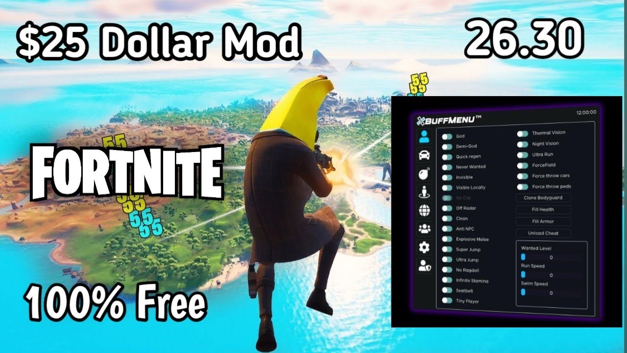 UPDATED Fortnite Mod Menu Download For Pc + Android (100% Working)