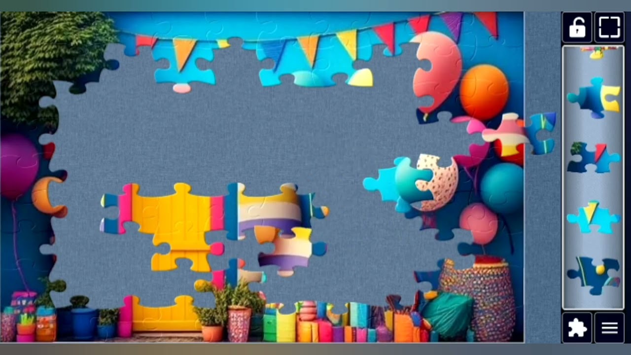 Festive Fun jigsaw puzzle 🎈// 