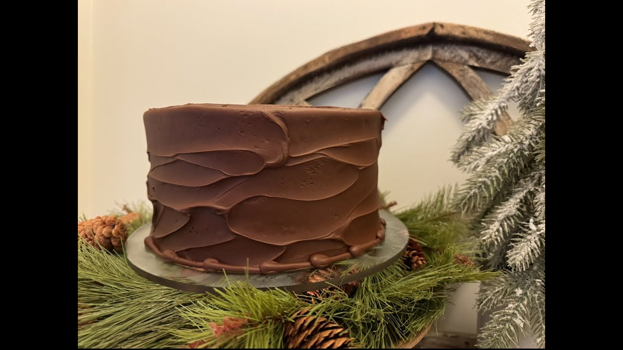 Yellow Cake with Chocolate Icing