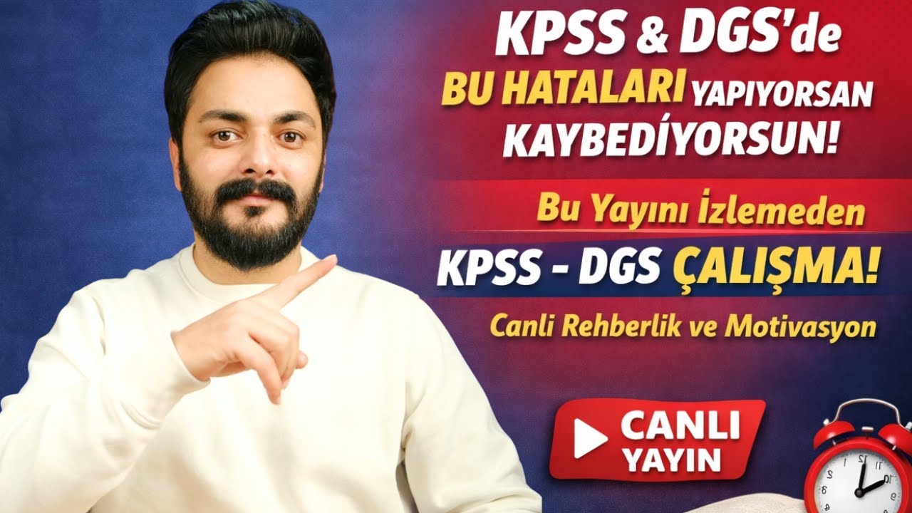 KPSS • DGS • AGS Adayları Buraya | Canlı Soru-Cevap .& Taktikler