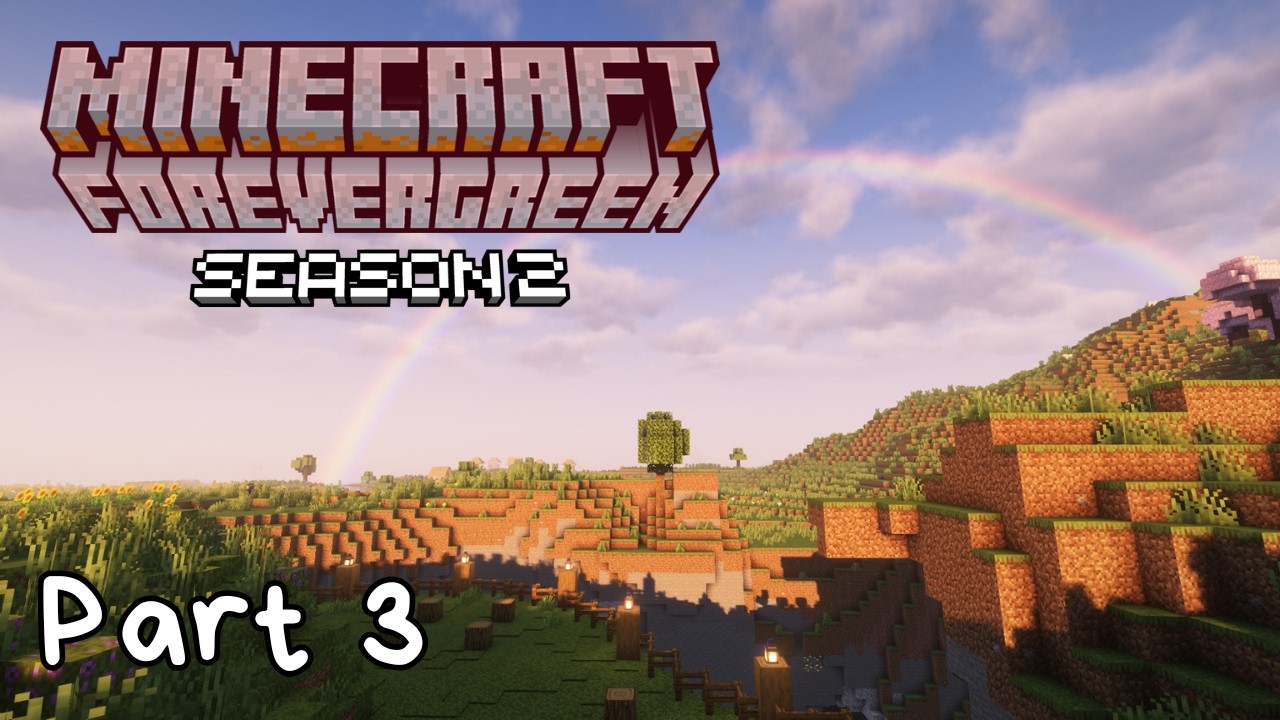 The First House In Fantasy Town | Minecraft Forevergreen S2 P3 | No Commentary