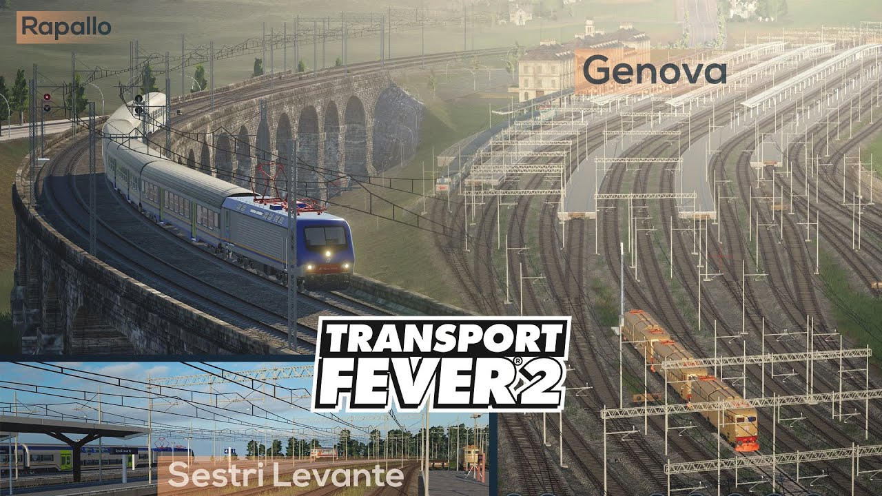 Transport Fever 2 - Italy Map - Riviera di Levante
