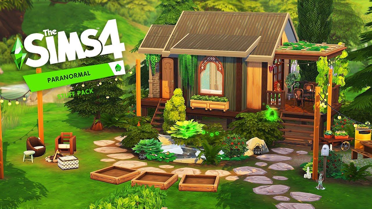 PSYCHIC'S TINY HOUSE 🌲 | The Sims 4 Paranormal Stuff Pack: Speed Build