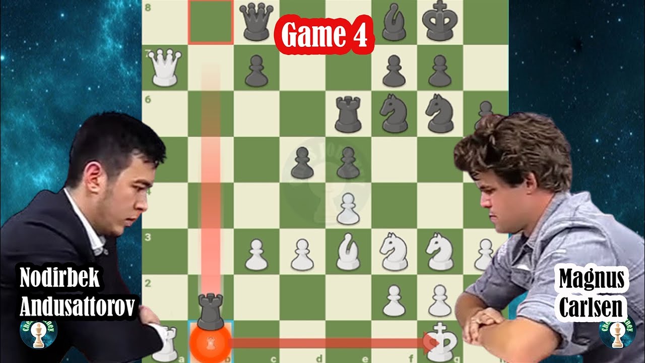 Magnus Carlsen vs Nodirbek Abdusattorov || World Blitz Championships 2025, Grand Final, Game 4