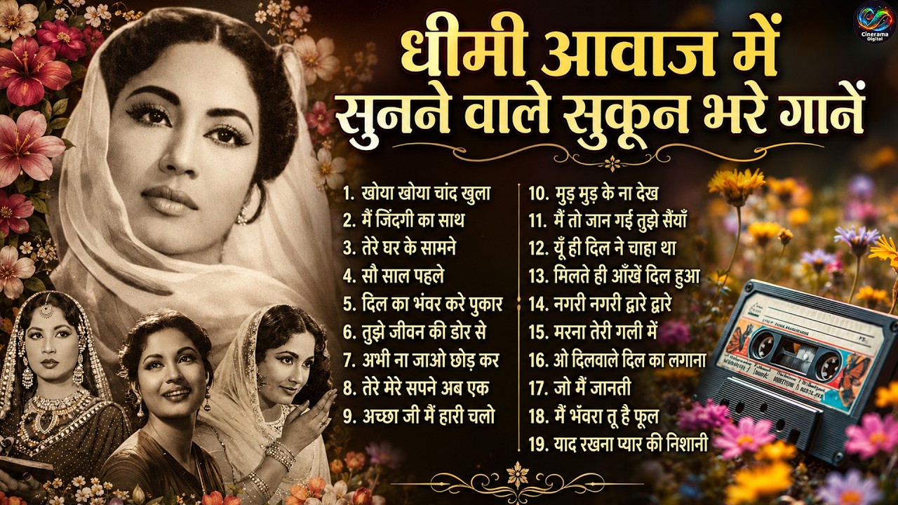 60's Old Hindi Songs | Evergreen Classics | धीमी आवाज में सुनने वाले सुकून भरे गानें