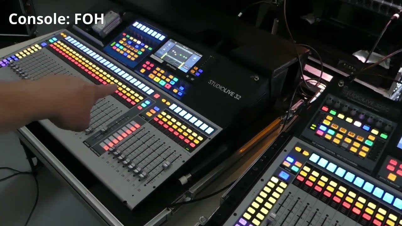 Как соединить две консоли Presonus Studiolive для FOH и мониторной настройки с помощью одного сце...