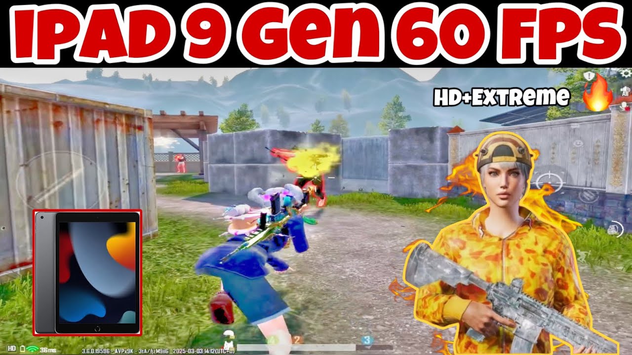 iPad 9th generation pubg test 🔥iPAD 9 GENERATION PUBG BGMI HD EXTREME 60 FPS 🥵