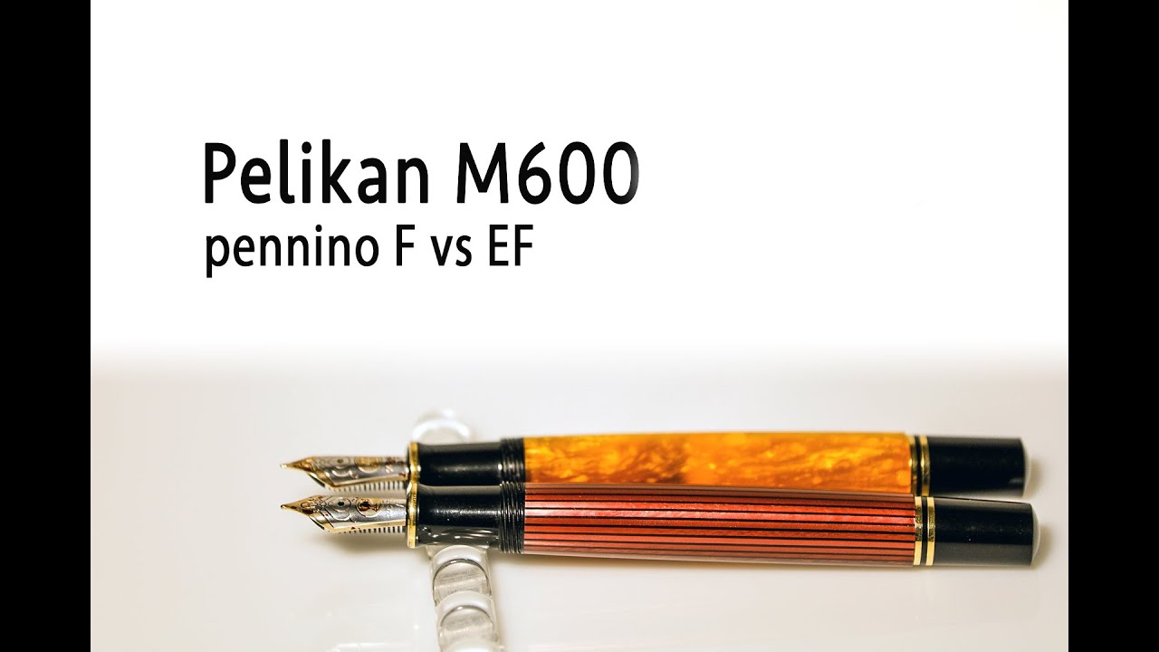 stilografica Pelikan Souverän M600 pennino F vs EF fine extra fine