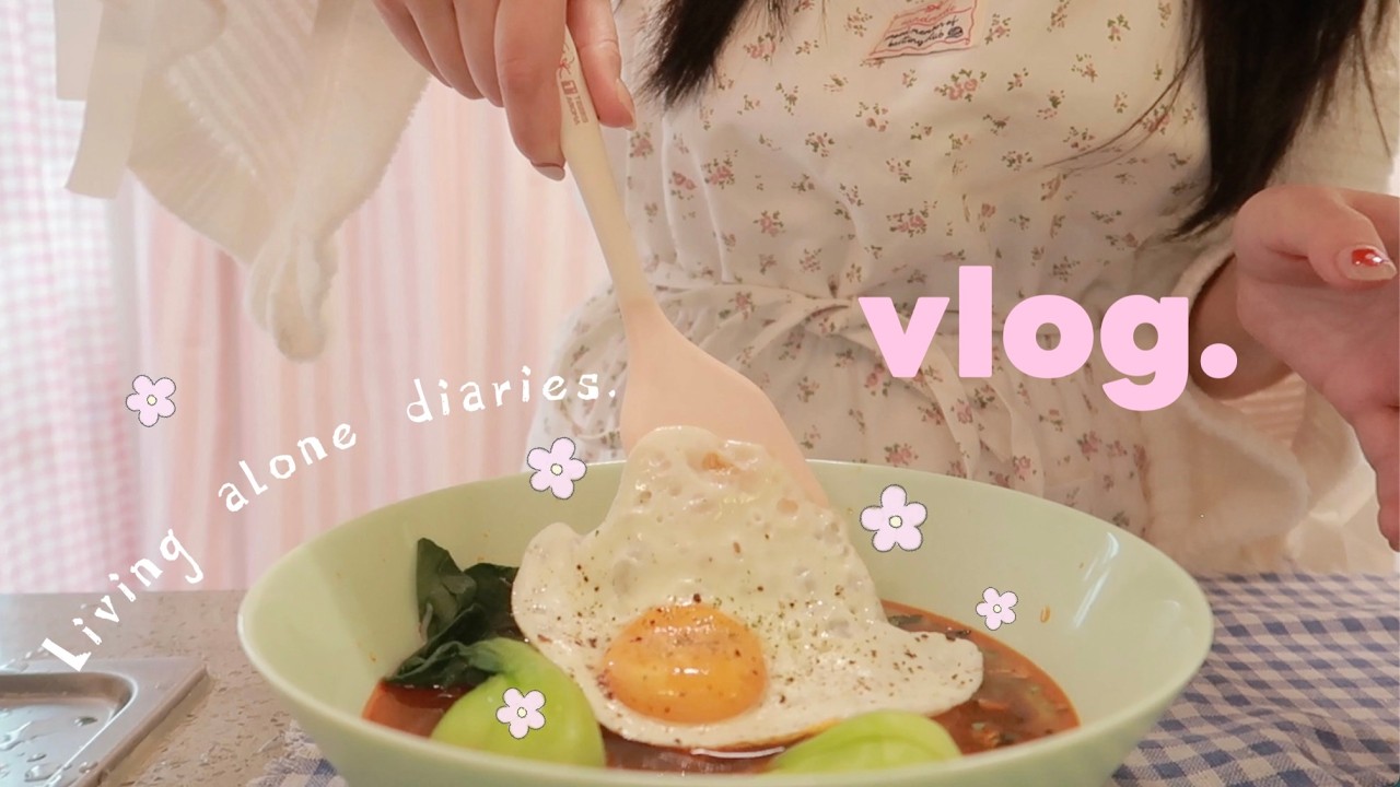 What I Eat in a Day 🍓 Cozy Solo Living | 🍱Simple & Healthy Meals + Quiet Work Day💻