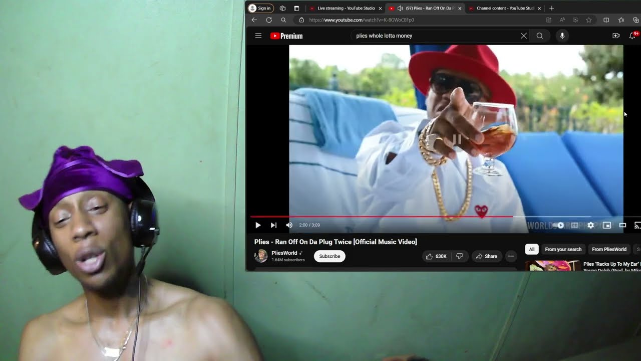 PLIES - RAN OFF ON DA PLUG 🔌 TWICE (OFFICIAL VIDEO) #reaction #trending #w3r3actz
