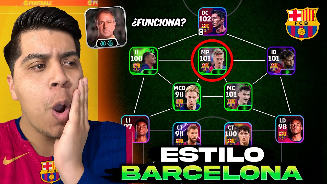 ¡Jugué como el BARCELONA de Hansi Flick en eFootball! 🔵🔴 ¿Es imparable su estilo?
