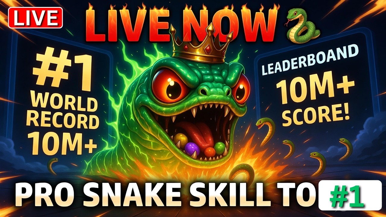 Worms Zone.io LIVE NOW 🐍 | PRO Snake Skill to #1 World Record! Epic Traps & Massive Kills 🔥 Live #21
