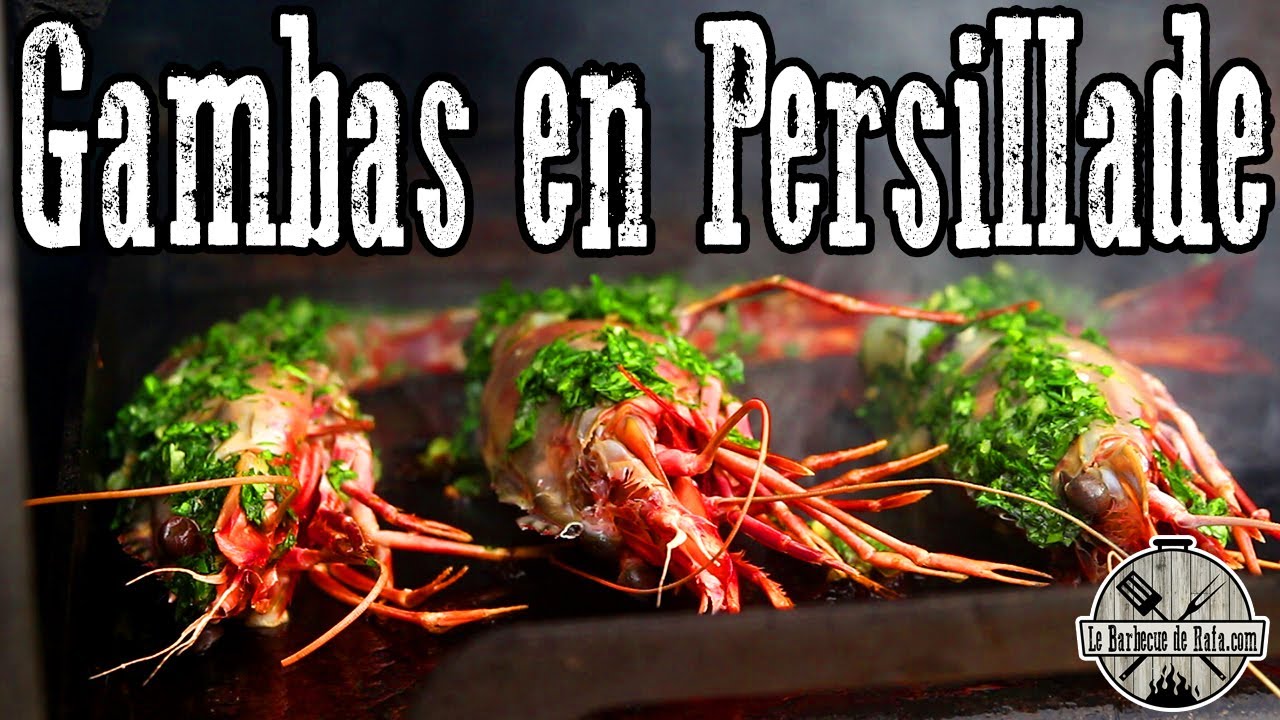 Gambas en persillade à la Plancha (et elles sont vraiment énormes !!) 🦐🔥😱