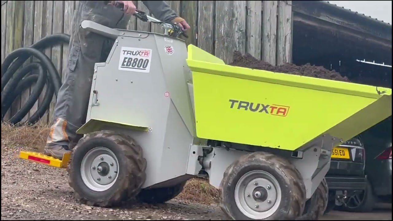 EB800 TRUXTA 'STAND ON' Battery powered Minidumper. (Concrete Buggy)