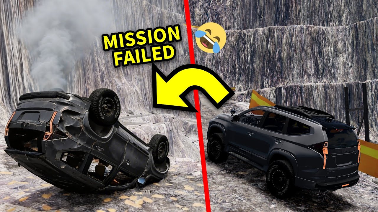 KALAU PAJERONYA HANCUR VIDEONYA SELESAI  😂🤣 beamng indonesia