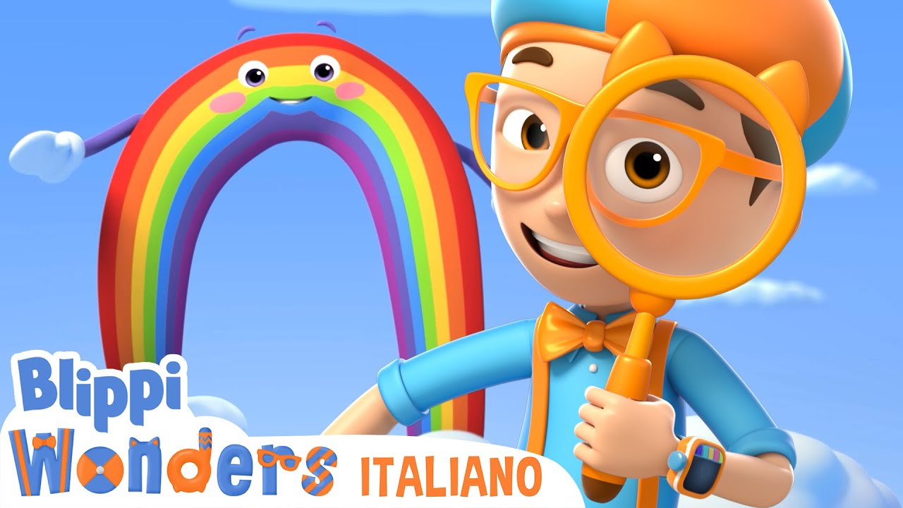 Blippi Impara i Colori dell'Arcobaleno | Esplora con Le meraviglie di Blippi! {Doppiato in italiano}