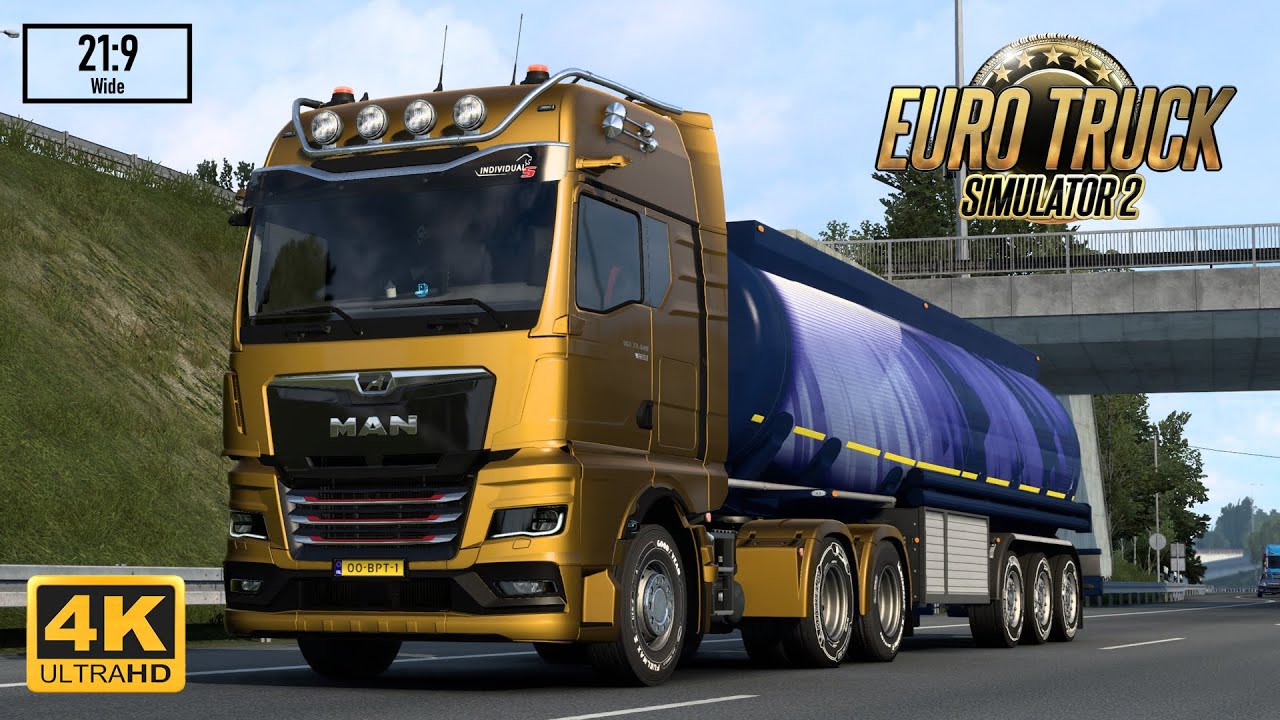 Euro Truck Simulator 2 - New 2023 MAN TGX - Kerosene Transportation in Germany | Logitech G29