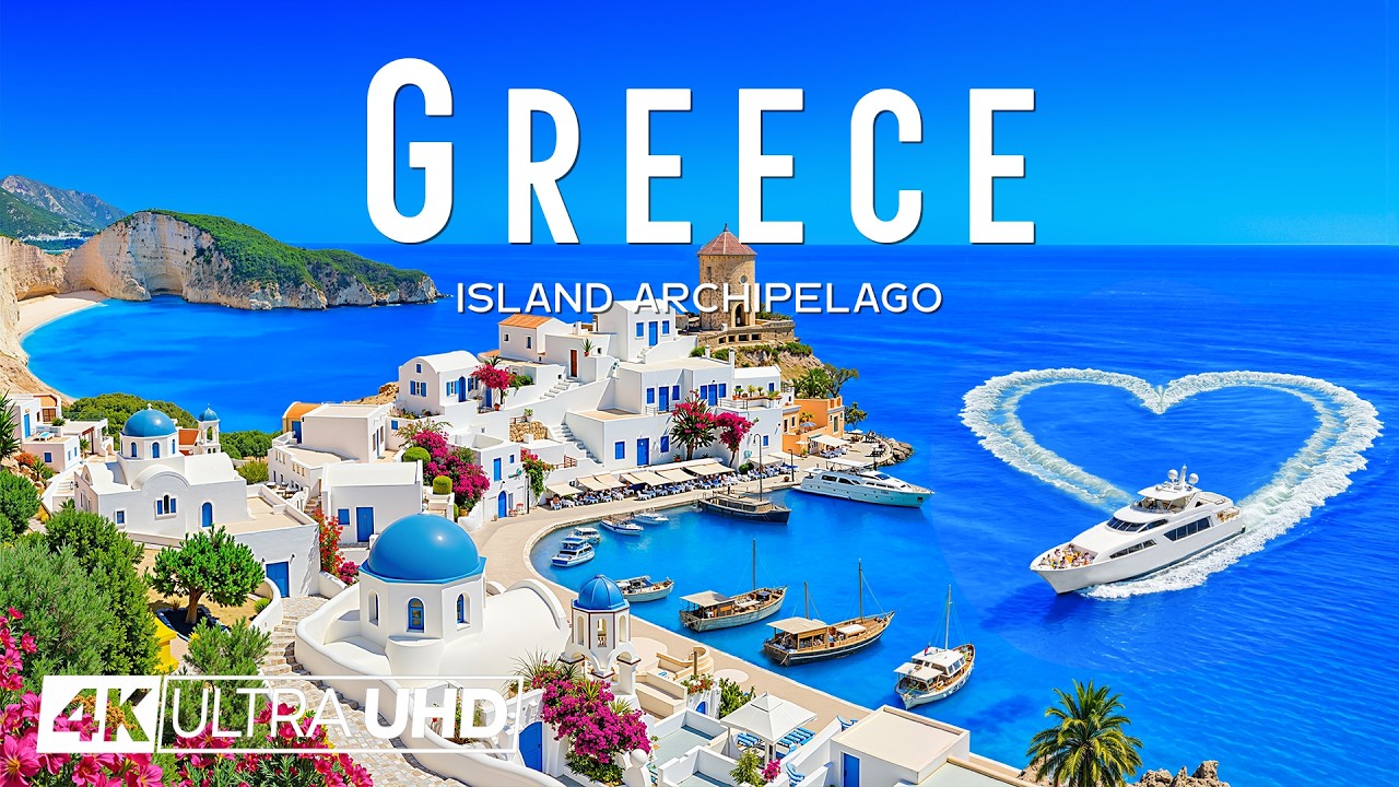 [4K] Greece 2026 🇬🇷 Explore Aegean Islands in Beautiful Drone Footage with Deep House Chill