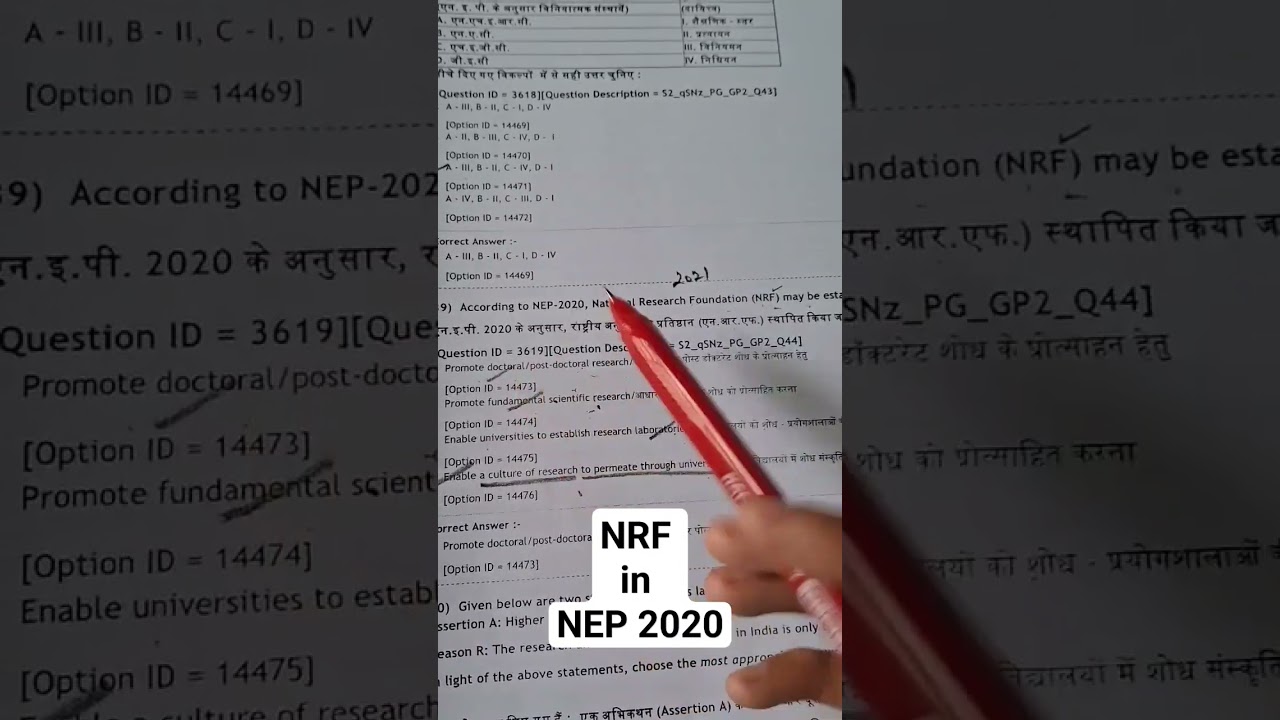 NEP 2020 PYQ Solution || NTA NET PAPER 1||March 23|| Short Tricks || #viralshorts #ntaugcnet #nep20
