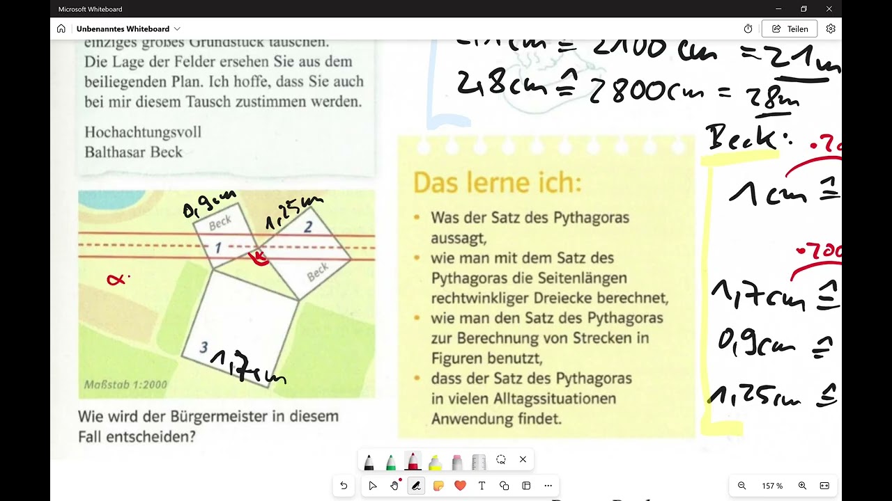 Satz des Pythagoras: ein Einstieg mit Bauer Albrecht (2)