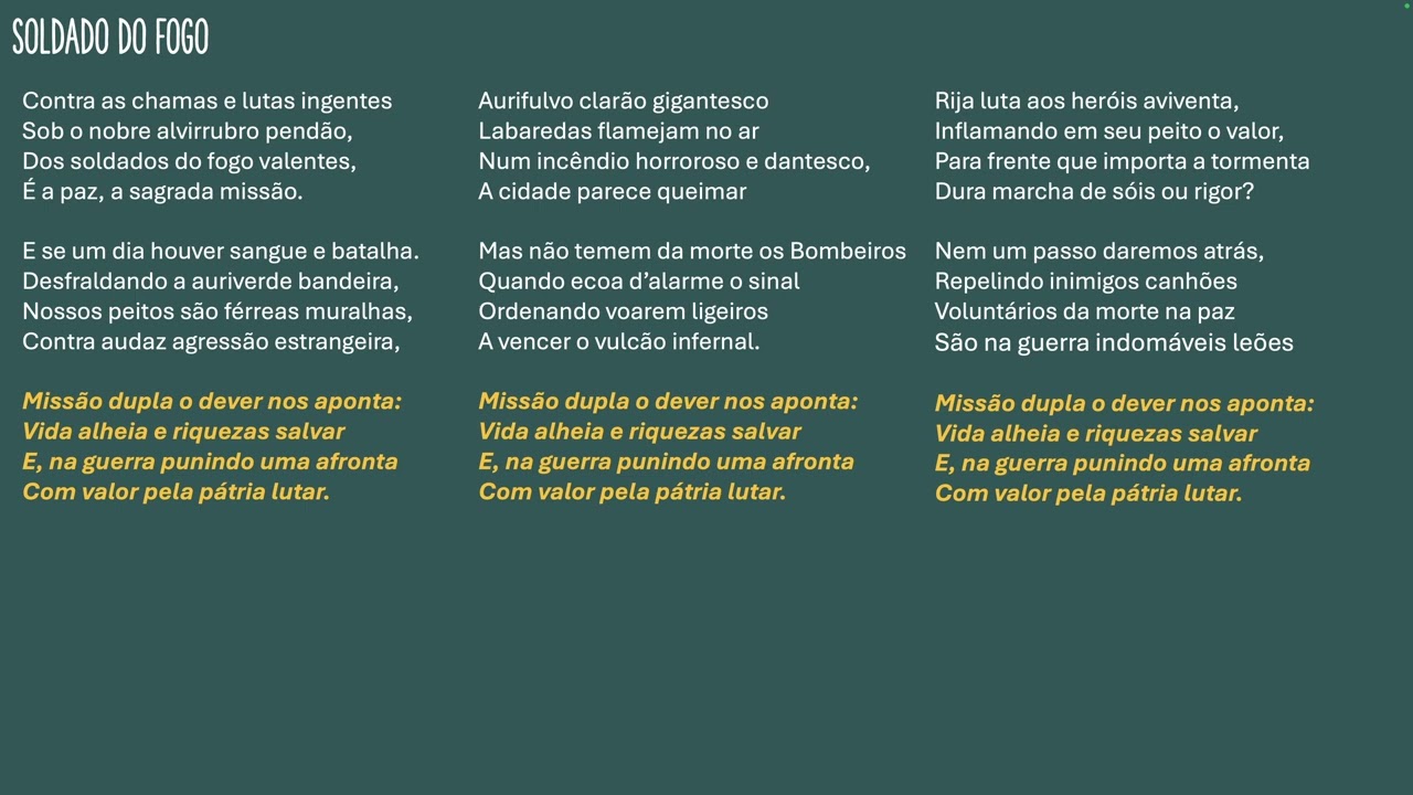 Canção do Soldado do Fogo
