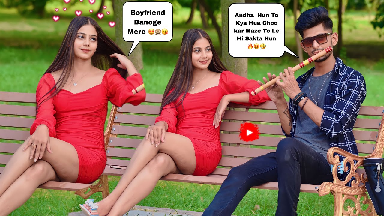 Blind ( अंधा ) Man Singing Awesome Mashup Songs | Prank On Cute Girl | #prankvideo @Jhopdi K